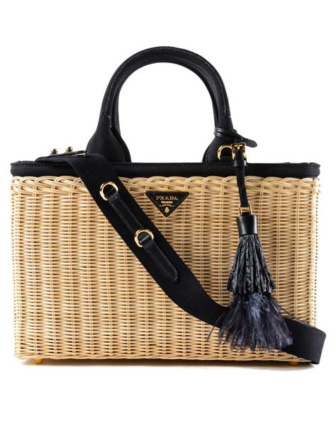 prada bag rattan